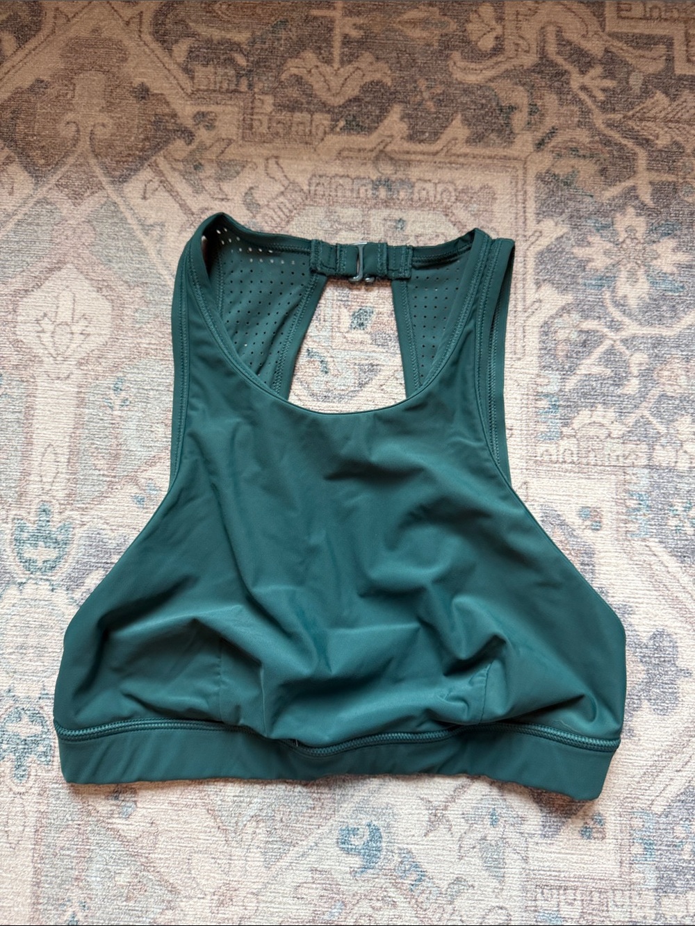 Women’s High-Neck Athletic Bralette - Deep Teal